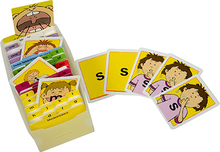 Set kaartjes in kaartenbak 